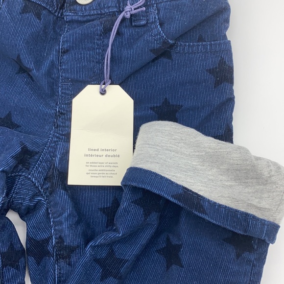 NWT Gap straight cut cords with star print in navy - Picture 5 of 9